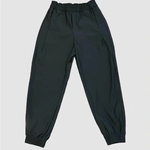 Zara Pants - Zara joggers Black faux fly Elastic waist Women’s size M Leisure Activewear NWOT